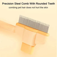 HKM-9287357 Pet Grooming Brush with One-Click Hair Removal for Gentle Cleaning and Anti-Mite Care for Dogs