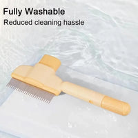 HKM-9287357 Pet Grooming Brush with One-Click Hair Removal for Gentle Cleaning and Anti-Mite Care for Dogs
