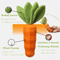 HKM-9288509 Durable Rubber Carrot Dog Toy for Interactive Chewing, Training, and Oral Health