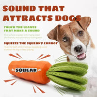 HKM-9288509 Durable Rubber Carrot Dog Toy for Interactive Chewing, Training, and Oral Health