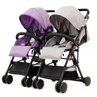 HKM-928851 Twin Baby Trolley - Compact Folding Stroller for Twins, Model 806F1