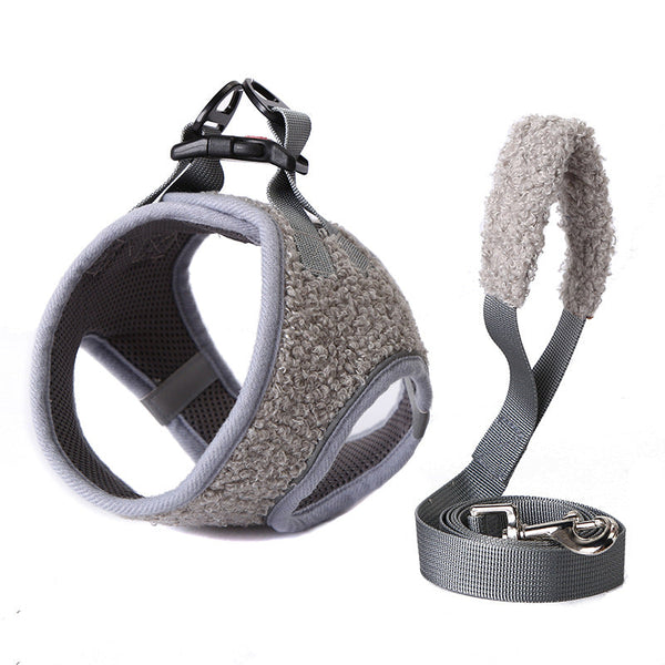 HKM-9289149 Adjustable Terylene Pet Chest Strap in Pink, Gray, and Blue-Black Colors