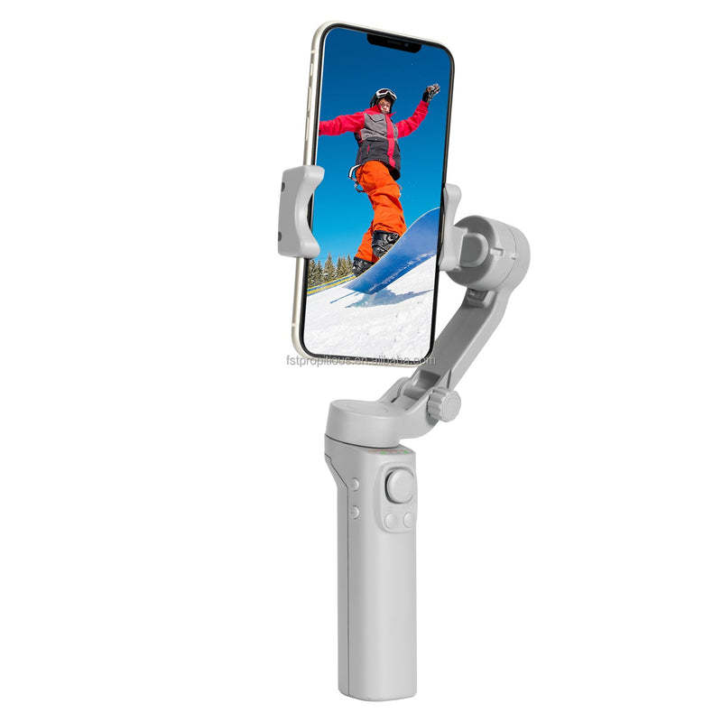 HKM-928915 3-Axis Handheld Smartphone Gimbal Stabilizer with Foldable Design, Face Tracking, and Time Lapse Mode