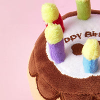 HKM-9289533 Pet Plush Birthday Cake Toy for Dogs – Stress Relief & Chewing Fun