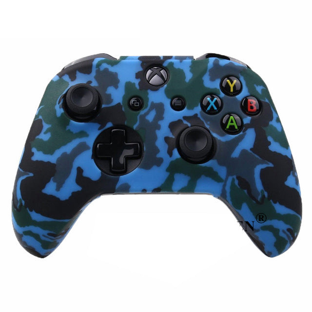 HKM-928979 Xbox One Silicone Camouflage Handle Protective Cover - Soft Touch, Lightweight Design