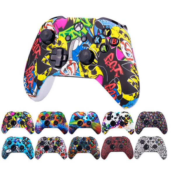 HKM-928979 Xbox One Silicone Camouflage Handle Protective Cover - Soft Touch, Lightweight Design