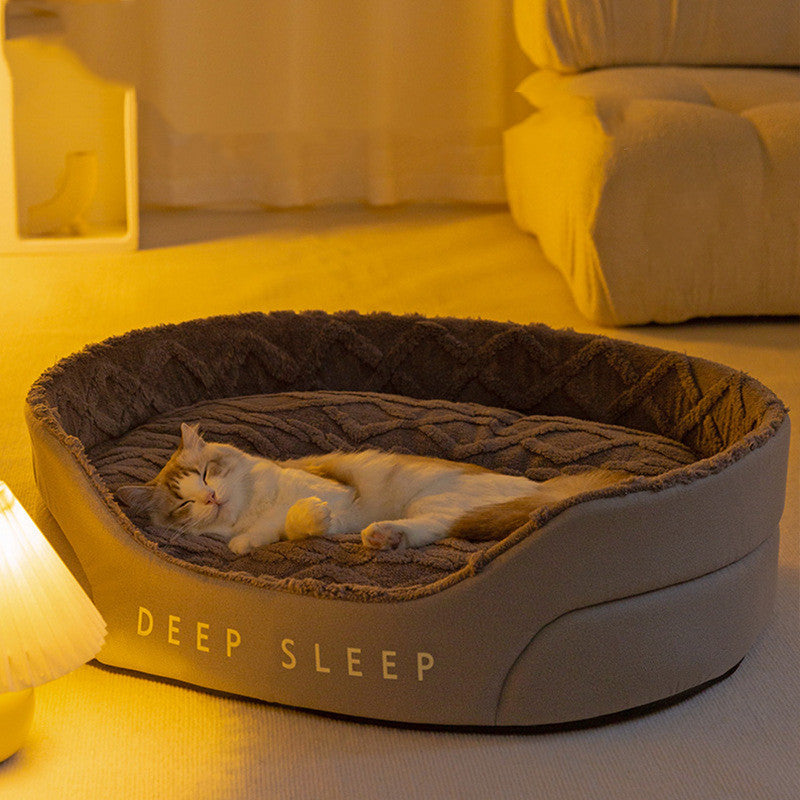 HKM-9289917 Comfortable Removable Washable Cat Nest with Thick Sponge Cushion, Multiple Sizes Available