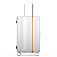 HKM-929043 Durable Hardshell PC Trolley Travel Suitcase with Aluminium Details, Ideal Carry-On Luggage