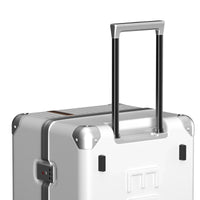 HKM-929043 Durable Hardshell PC Trolley Travel Suitcase with Aluminium Details, Ideal Carry-On Luggage