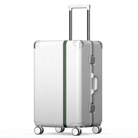 HKM-929043 Durable Hardshell PC Trolley Travel Suitcase with Aluminium Details, Ideal Carry-On Luggage
