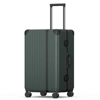 HKM-929043 Durable Hardshell PC Trolley Travel Suitcase with Aluminium Details, Ideal Carry-On Luggage