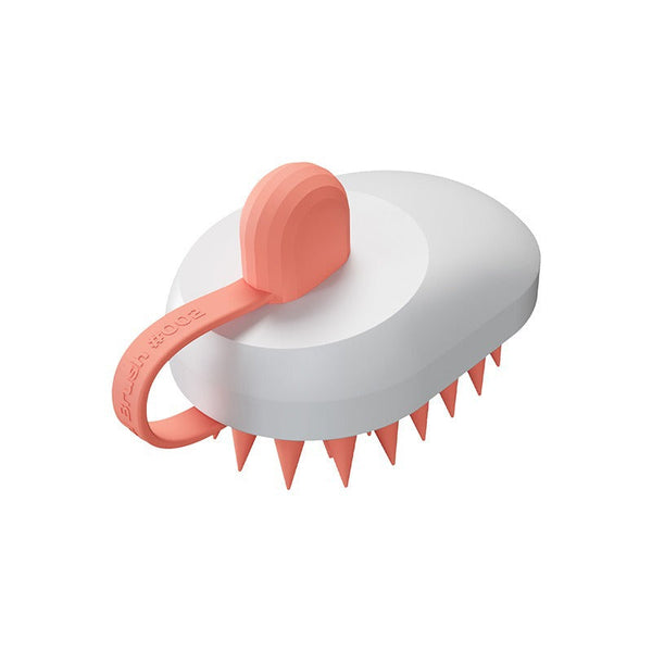 HKM-9291453 Creative Soft Gel Bath and Pet Shampoo Brush Massager - TPR/ABS, 6.4x11.4x7cm