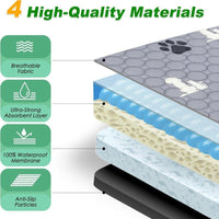 HKM-9291709 Machine Washable Reusable Pet Pee Pads with Cat and Dog Pattern in Various Sizes
