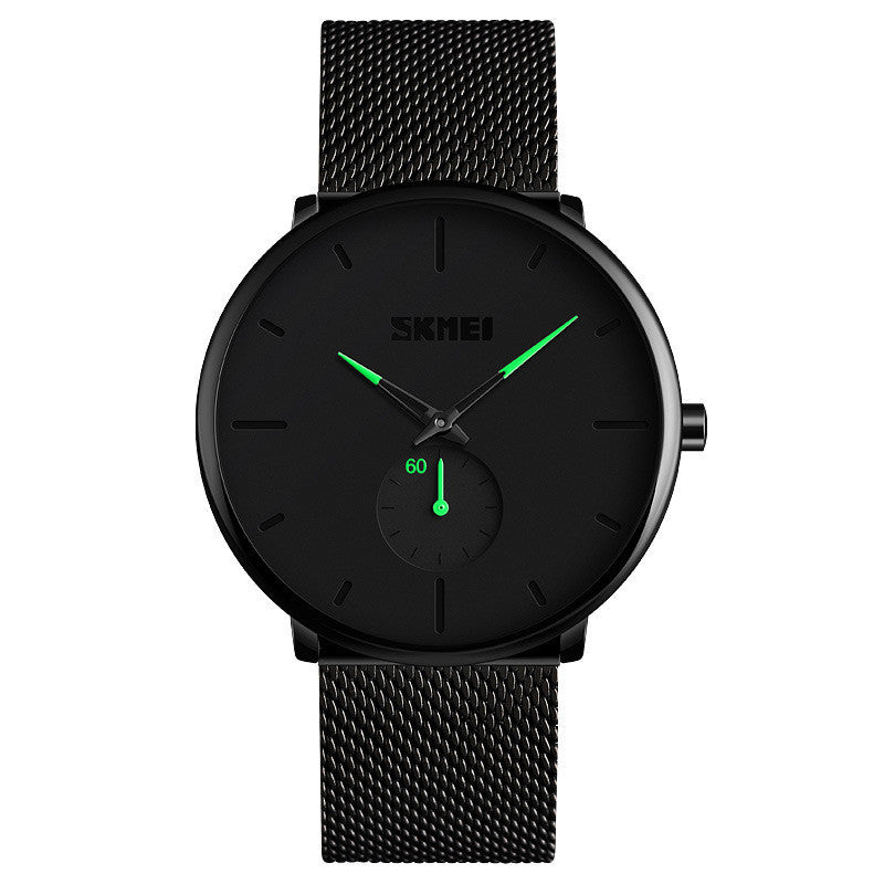 HKM-929171 Men's Waterproof Fashion Watch with Steel Band and Japanese Quartz Movement - Model 9185