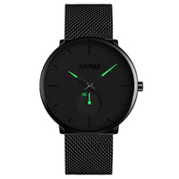 HKM-929171 Men's Waterproof Fashion Watch with Steel Band and Japanese Quartz Movement - Model 9185