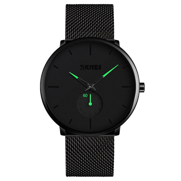 HKM-929171 Men's Waterproof Fashion Watch with Steel Band and Japanese Quartz Movement - Model 9185