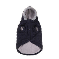 HKM-9293629 Warm Cotton Sweater for Small and Medium Dogs in Navy Blue and Wine Red