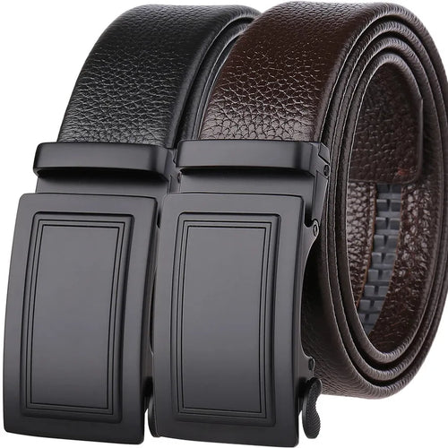 HKM-929363 Genuine Leather Men’s Belt - Classic Design with Durable Buckle, Model LY36-21703-5