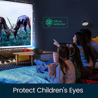 HKM-929491 Portable Low Noise LCD Mini Projector for Wireless Mobile Phone Screen Mirroring, Eco-friendly Design, and External Audio Support