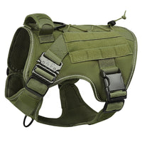 HKM-9295421 Adjustable Nylon Camouflage Dog Vest with Dual Hand Holding Rope