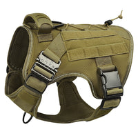 HKM-9295421 Adjustable Nylon Camouflage Dog Vest with Dual Hand Holding Rope