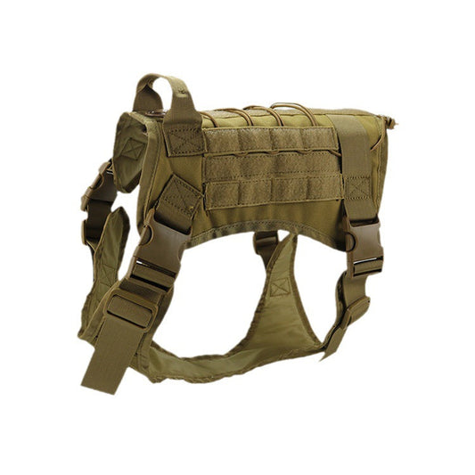 HKM-9295421 Adjustable Nylon Camouflage Dog Vest with Dual Hand Holding Rope