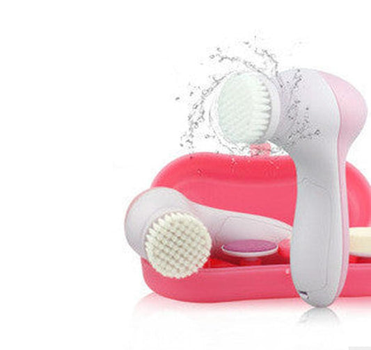 HKM-929555 Electric Cleansing Instrument KD-116 - Pink Facial Cleanser and Massager with Pore Cleaning Feature