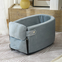 HKM-9295677 Detachable Pet Nest for Easy Cleaning - U-Shaped Design in Pink, Lake Blue, and Gray Blue