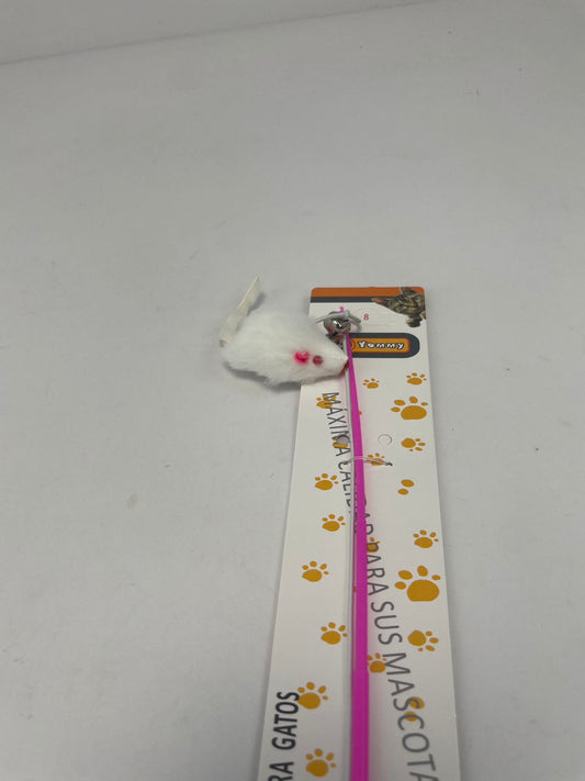 HKM-9296445 Rabbit Skin Cat Teaser Toy for Engaging Playtime