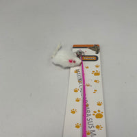 HKM-9296445 Rabbit Skin Cat Teaser Toy for Engaging Playtime