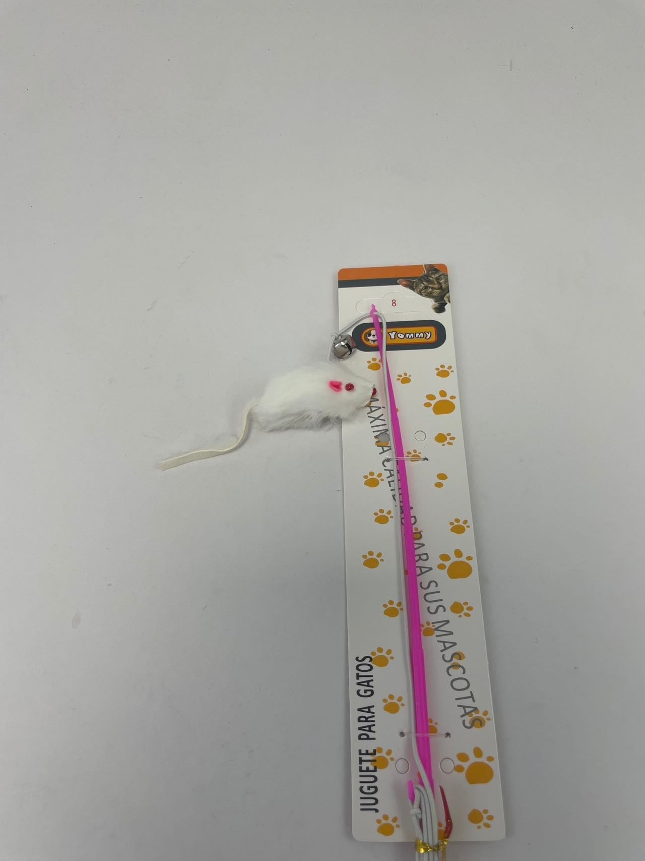 HKM-9296445 Rabbit Skin Cat Teaser Toy for Engaging Playtime