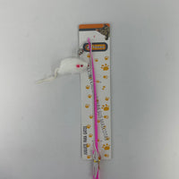 HKM-9296445 Rabbit Skin Cat Teaser Toy for Engaging Playtime