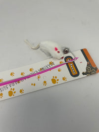 HKM-9296445 Rabbit Skin Cat Teaser Toy for Engaging Playtime