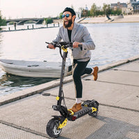 HKM-929683 Dual Motor Electric Scooter - 60-80 km Range, Hydraulic Braking, Waterproof, Foldable Design for Adults