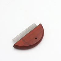 HKM-929747 Pet Knotted Comb and Stainless Steel Flea Comb with Wooden Handle for Dogs and Cats