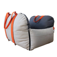 HKM-9297853 Waterproof Faux Leather Pet Handbag for Travel - Portable Dog Carrier with Safety Seat