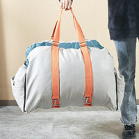 HKM-9297853 Waterproof Faux Leather Pet Handbag for Travel - Portable Dog Carrier with Safety Seat