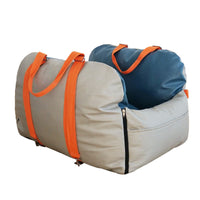 HKM-9297853 Waterproof Faux Leather Pet Handbag for Travel - Portable Dog Carrier with Safety Seat