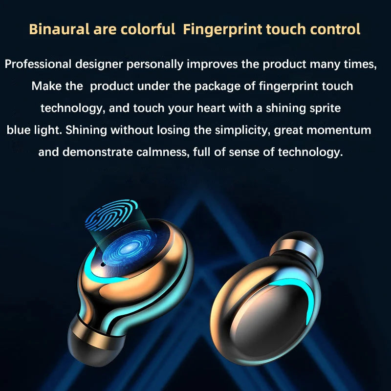 HKM-929811 F9-5 TWS Stereo Waterproof Earbuds with 9D High Fidelity Sound and TFT Display