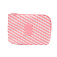 HKM-929875 Large and Small Travel Bags in Stylish Polyester Grid with Elastic Band Options