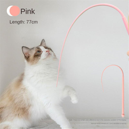 HKM-9298877 Interactive Cat Teaser with Silicone Mouse Tail - Engaging Pet Toy for Kittens and Cats