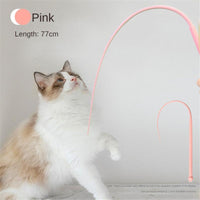 HKM-9298877 Interactive Cat Teaser with Silicone Mouse Tail - Engaging Pet Toy for Kittens and Cats