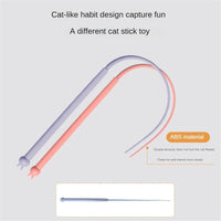 HKM-9298877 Interactive Cat Teaser with Silicone Mouse Tail - Engaging Pet Toy for Kittens and Cats