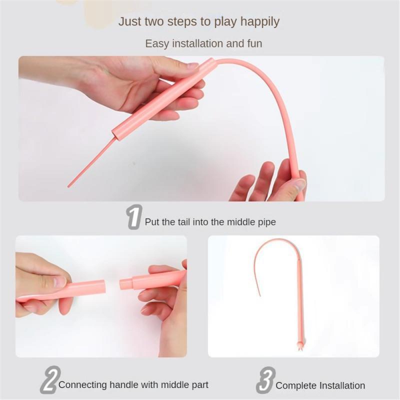 HKM-9298877 Interactive Cat Teaser with Silicone Mouse Tail - Engaging Pet Toy for Kittens and Cats
