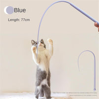HKM-9298877 Interactive Cat Teaser with Silicone Mouse Tail - Engaging Pet Toy for Kittens and Cats
