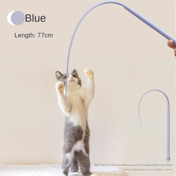 HKM-9298877 Interactive Cat Teaser with Silicone Mouse Tail - Engaging Pet Toy for Kittens and Cats
