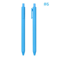 HKM-929939 Custom Logo Printed Retractable Ballpoint Pen with Soft Rubber Grip in Multiple Colours