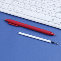 HKM-929939 Custom Logo Printed Retractable Ballpoint Pen with Soft Rubber Grip in Multiple Colours