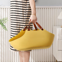 HKM-9299645 Portable Open Cat Litter Box - Yellow and Gray, PE Material, 51x36x24cm