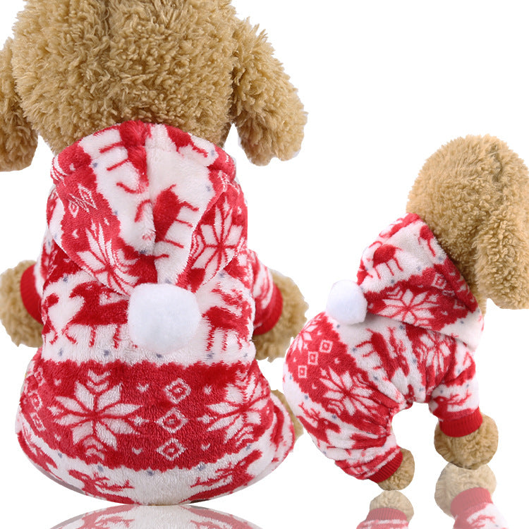 HKM-9300029 Cozy Cotton-Padded Four-Legged Winter Apparel for Dogs and Cats in Various Colorful Styles